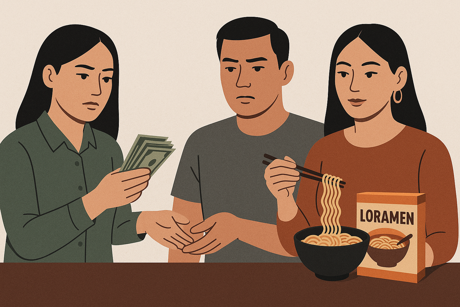 Cô giáo Hương khai việc ăn chia lợi nhuận bán Loramen với vợ chồng Phú Lê