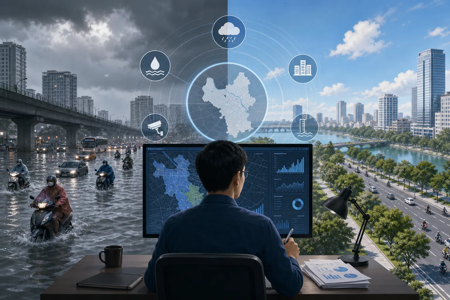 Ngập nước và “không ngập nước” ở Hà Nội: sự thật phải được xác lập bằng dữ liệu, không bằng khẩu chiến